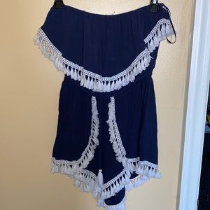 Navy Blue Romper